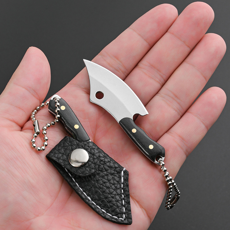 Stainless steel portable mini knife, a perfect tool for opening express deliveries, keychain knife, fruit peel knife, and small fish knife undefined
