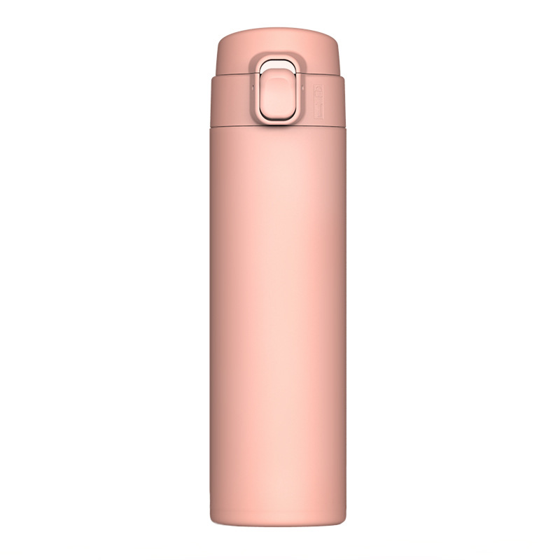 Simple pop-up lid insulated cup, stainless steel fashionable 304, popular water cup, business gift, creative macaron cup Item Picture