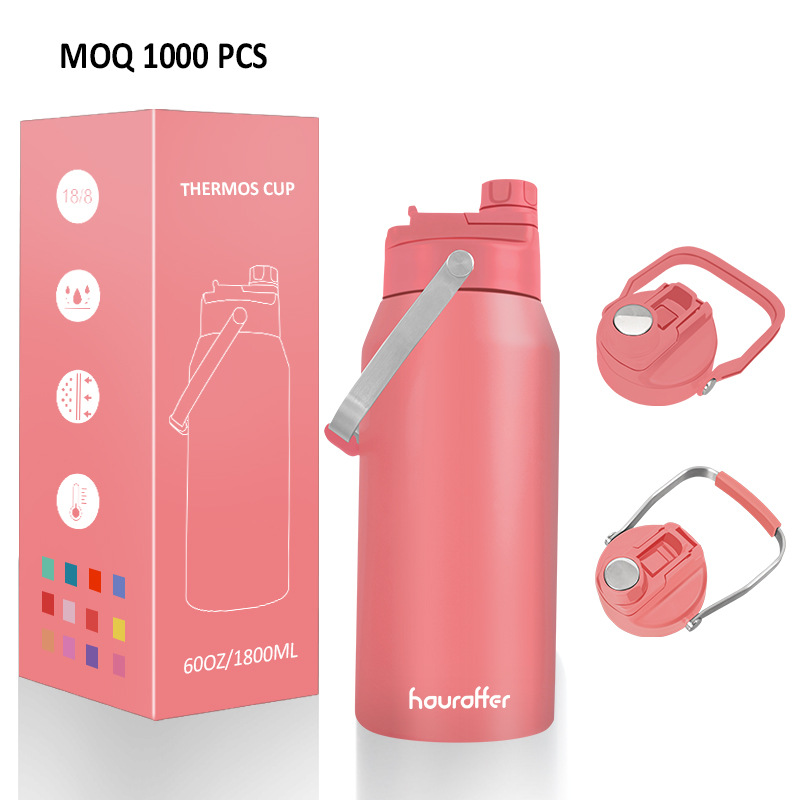 Unique mold double-spout outdoor sports pot, portable outdoor travel pot, large-capacity space pot, 60oz large pot Specification drawing