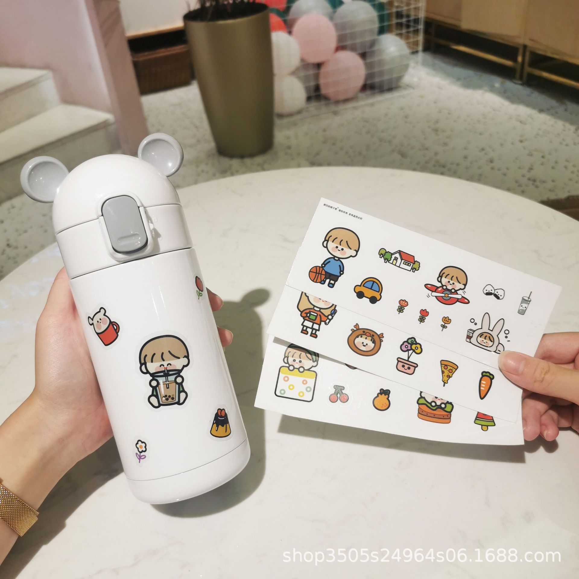 Yafeiqi factory wholesale gift customization Cartoon cute rabbit direct drinking stainless steel insulated cup gift water cup Application Scenario