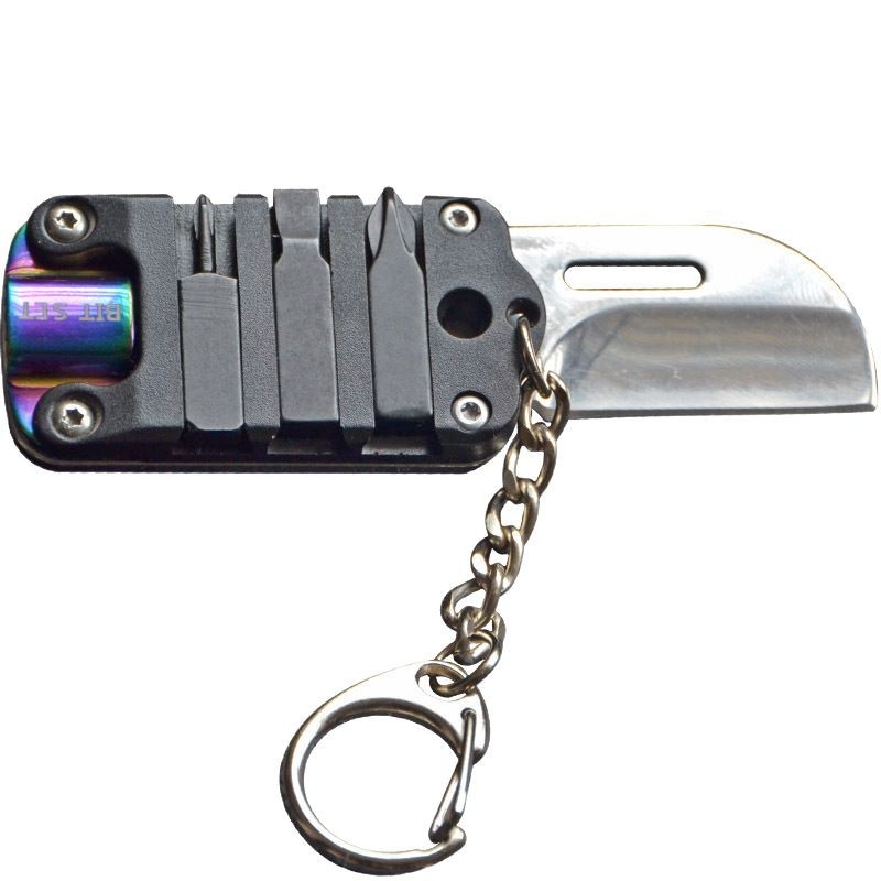 Multi-functional mini knife with screwdriver, folding knife, stainless steel dog brand knife, military brand knife, outdoor EDC small tools Item Picture