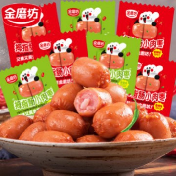 Spicy casual sausage snacks, mini meat jujube 2-piece sausage, small package of corn sausage, thumb sausage, zero food full figure