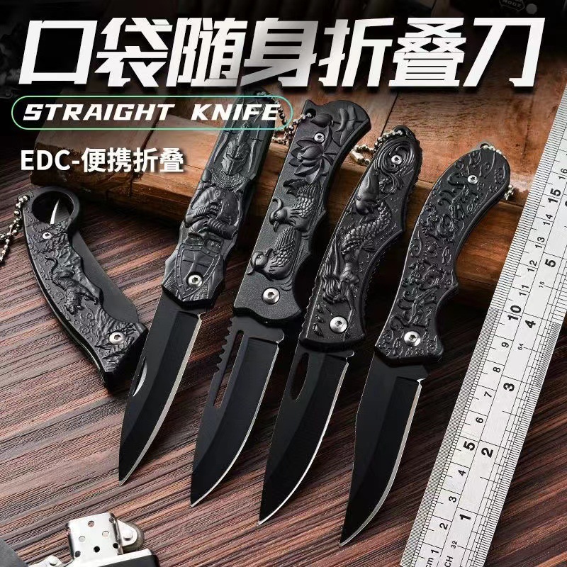 Wholesale outdoor folding knives, multi-functional survival portable express unpacking mini self-defense knives from the manufacturer details Picture