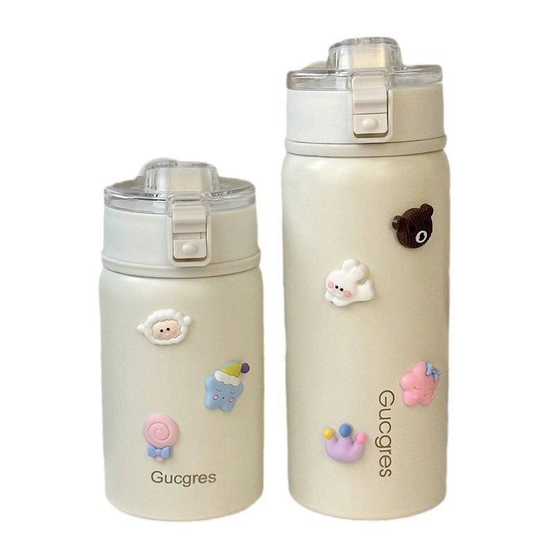 Food-grade 316 stainless steel insulated water cup, large-capacity portable insulated cup, convenient for junior and senior high school children to go to school Item Picture