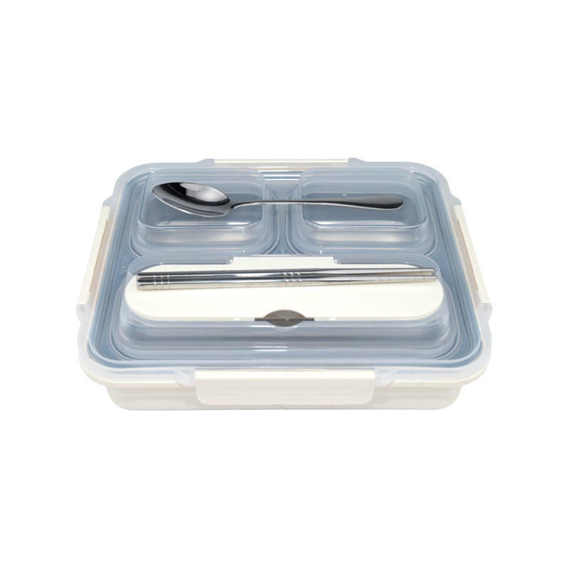 304 stainless steel insulated lunch box, sealed and leak-proof, portable lunch box, office worker compartments, no cross-flavor bento box Item Picture