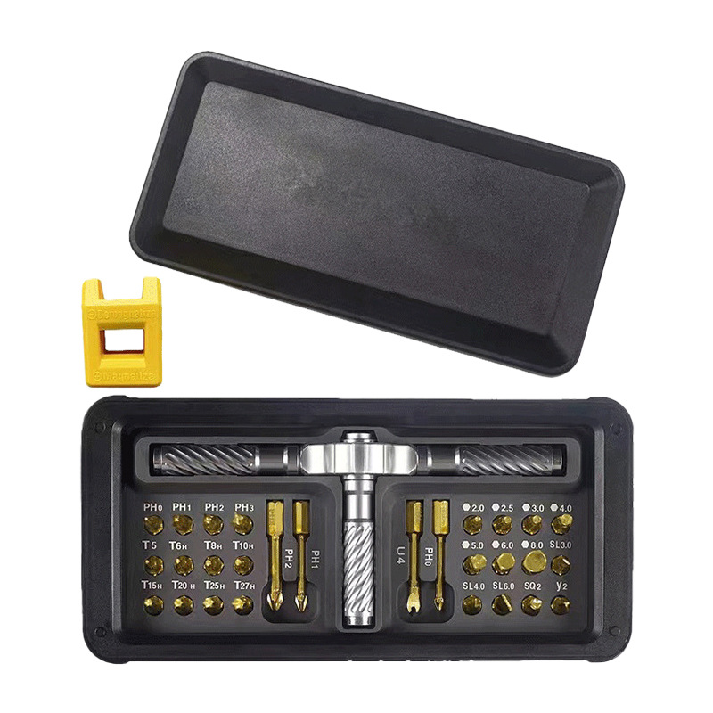 Wholesale 30-in-one ratchet screwdriver sets, repair tools, household screwdrivers, alloy material household wrenches Item Picture
