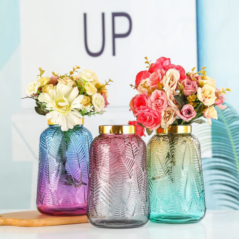 Nordic vases, Ins-style home decoration items, dried flower vases, gradient color decorative ornaments, hydroponic plant bottles details Picture