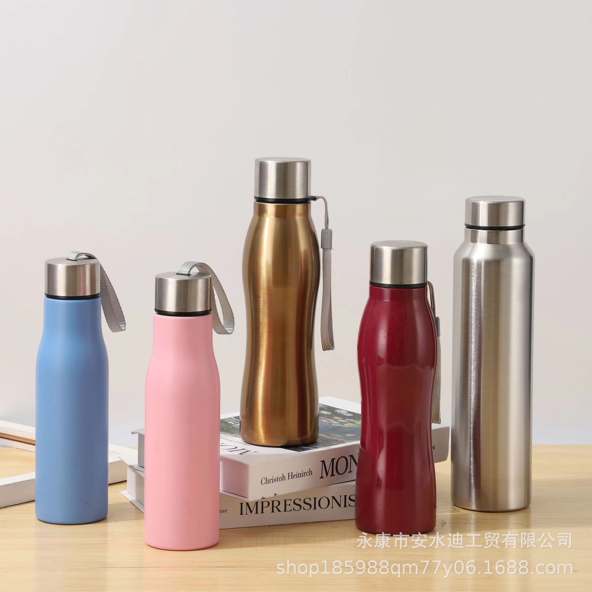 Cross-border single-layer stainless steel insulated cup, portable outdoor sports cola bottle, water bottle, travel camping water cup, irregular-shaped bottle details Picture