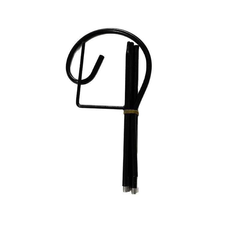 Solar outdoor garden lights, landscape iron art sheep hooks, metal ground plug rods, detachable and rust-proof, available for wholesale Item Picture