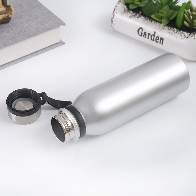 New cross-border sports bottle handle space kettle, double-layer stainless steel insulated water cup, outdoor travel sports water bottle details Picture