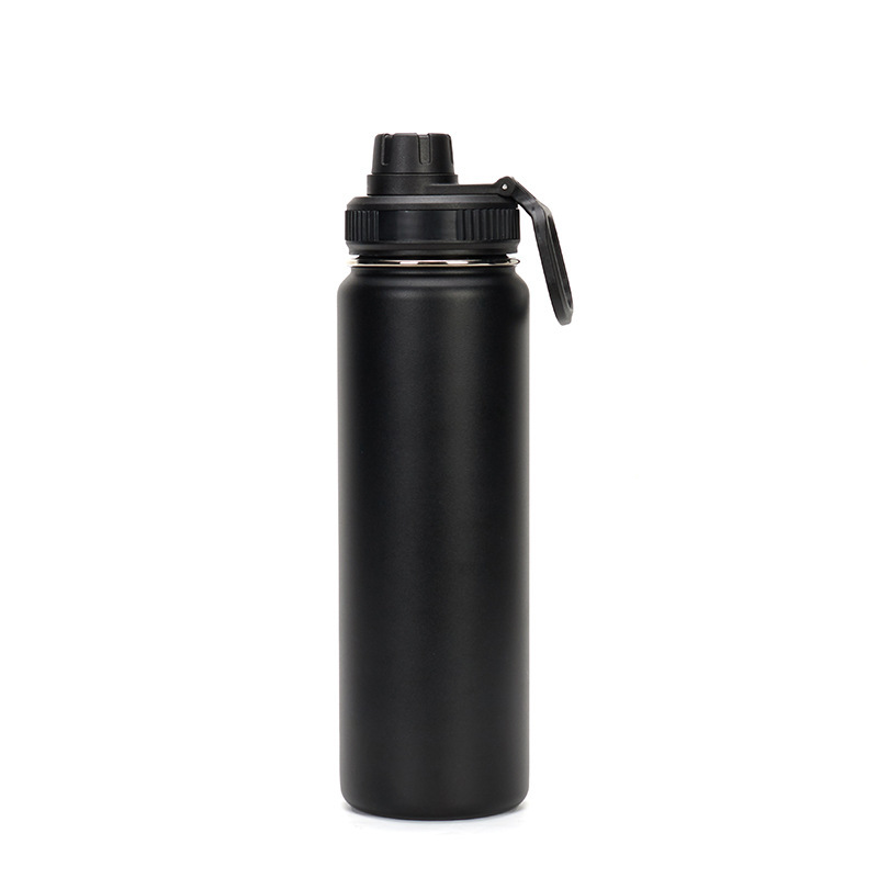 Wholesale of cross-border 304 stainless steel insulated cups, space flasks, vacuum double-layer outdoor car sports water bottles and handle cups Item Picture