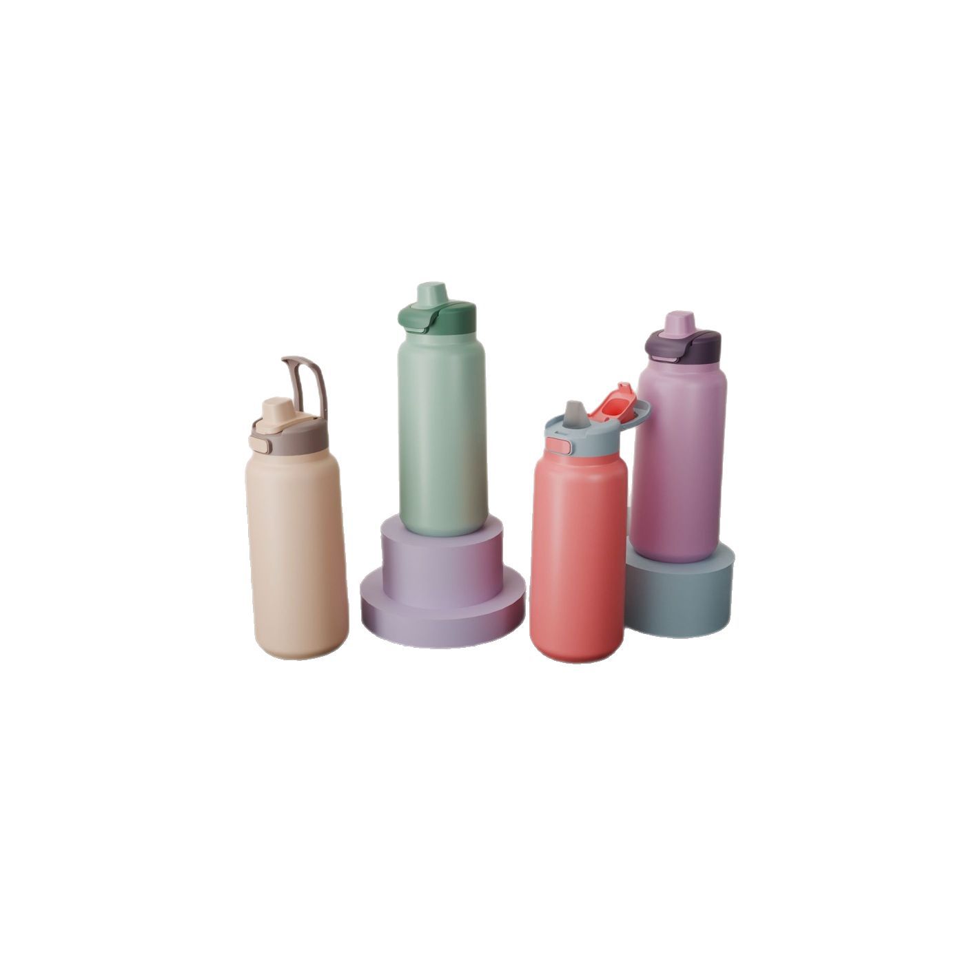 Hot-selling unique private mold new stainless steel insulated water cup, hidden handle 304 insulated cup, hot-selling ice king cup Item Picture