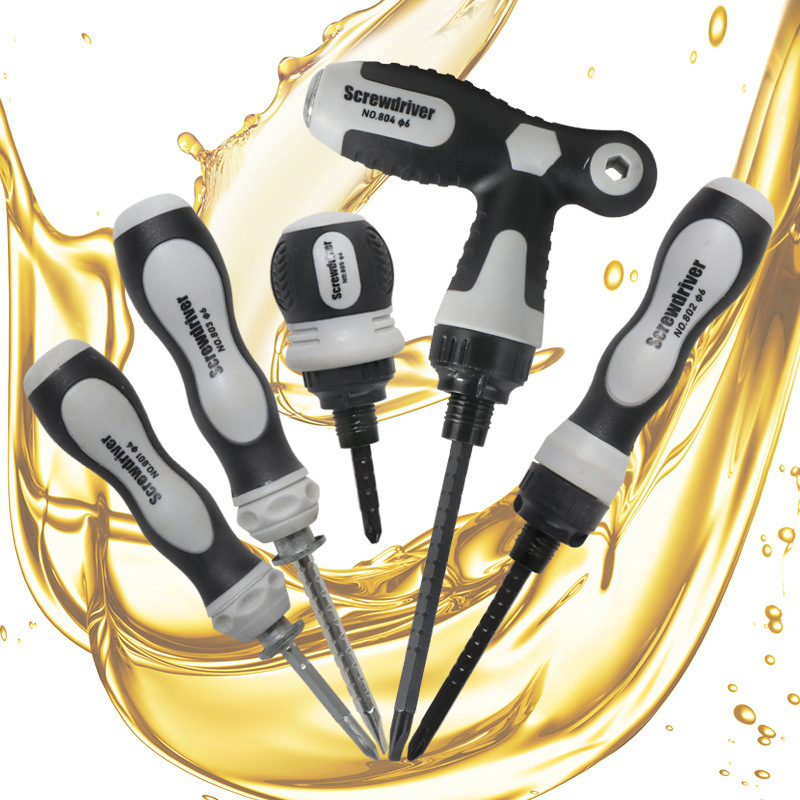 Hardness cross, single-head dual-purpose, T-shaped, labor-saving, double-head, multi-purpose plum blossom screwdriver, screwdriver, ratchet screwdriver full figure