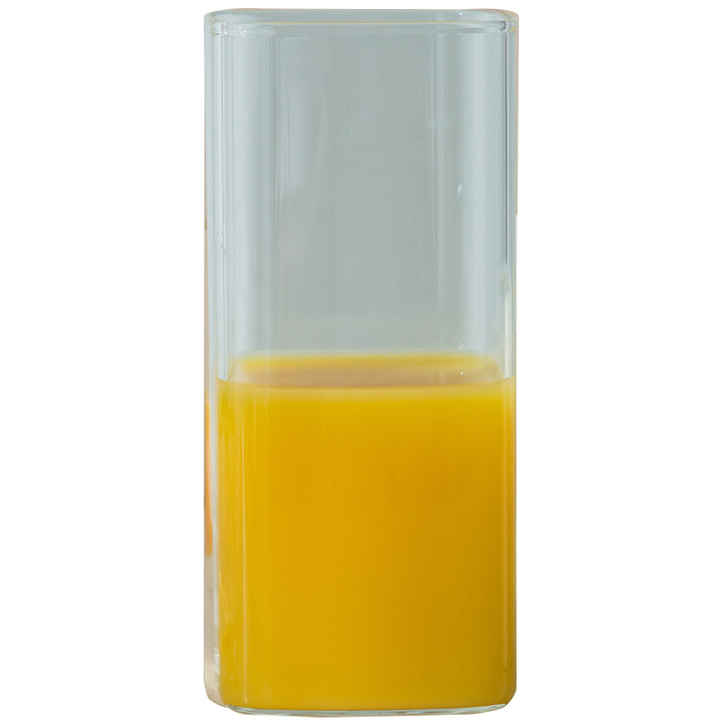 Wholesale Korean-style glass and water cups, household high-temperature resistant large-capacity transparent glass cups, thickened milk and juice cups Item Picture
