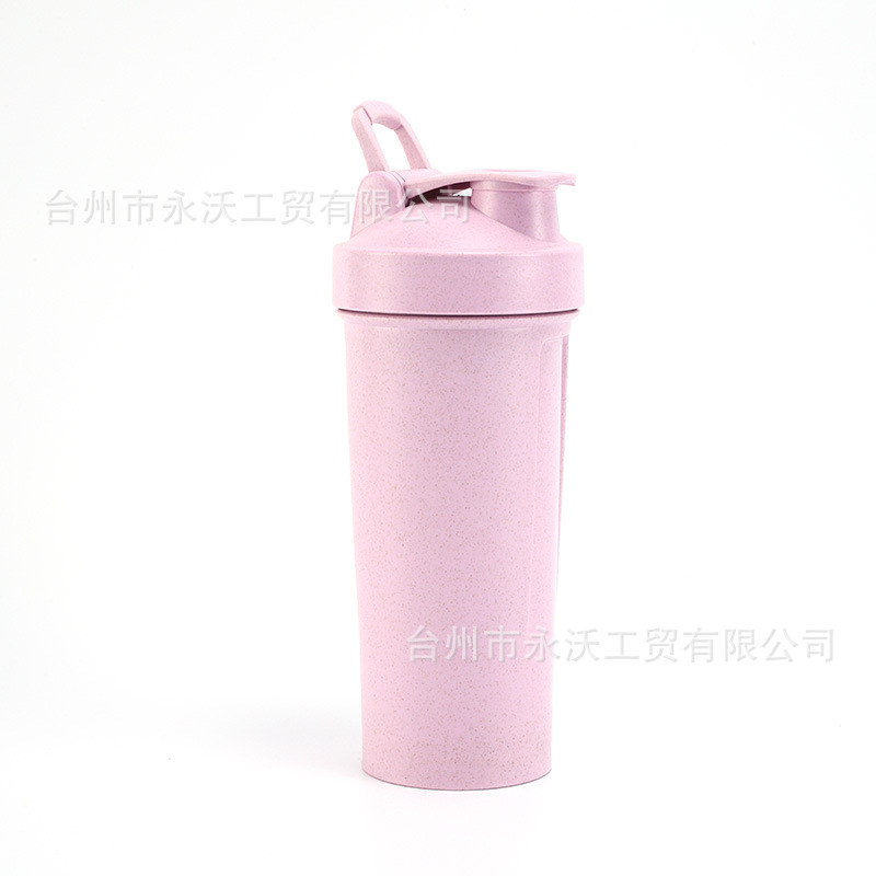 New wheat straw rocking cup, eco-friendly and degradable plastic water cup, foreign trade gift advertising cup, printed LOGO Item Picture