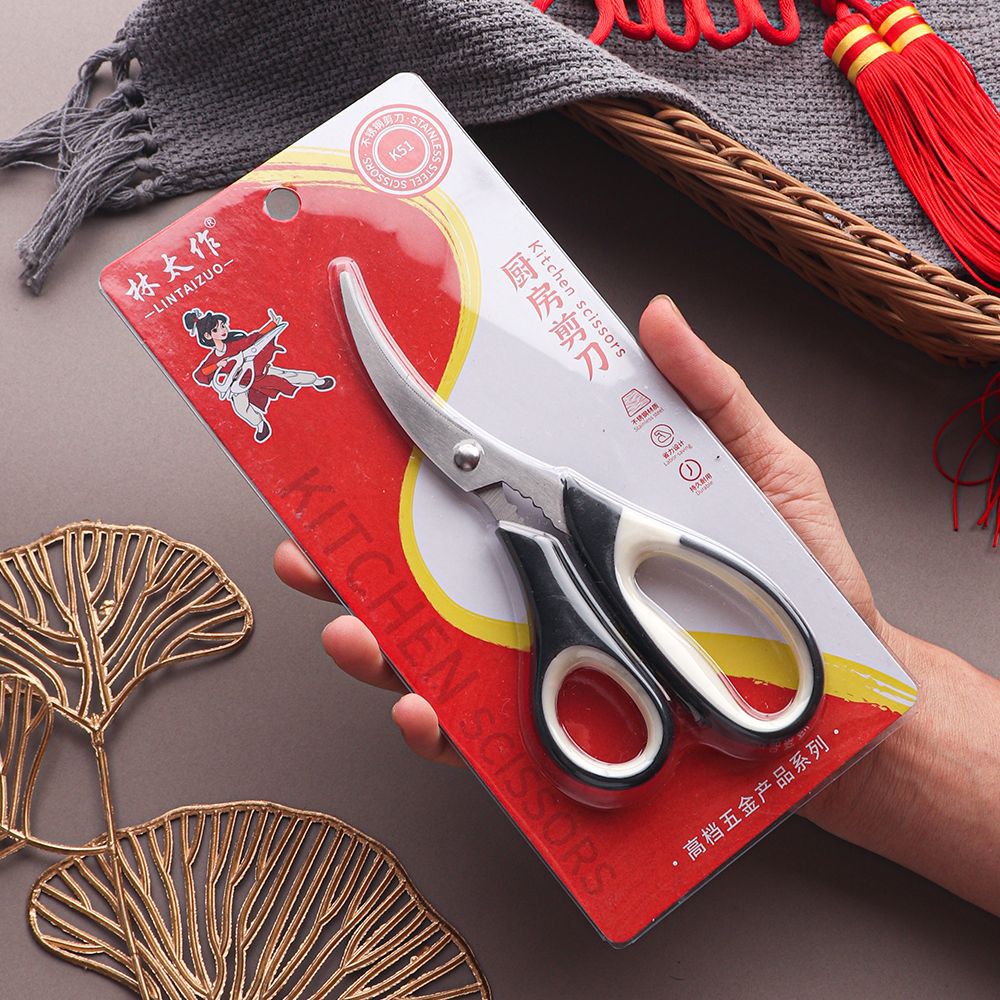 Lin Taizuo brand's ultra-high-end customized hard card shrimp line, shrimp shell scissors, arc-edge seafood crab anti-slip scissors Application Scenario