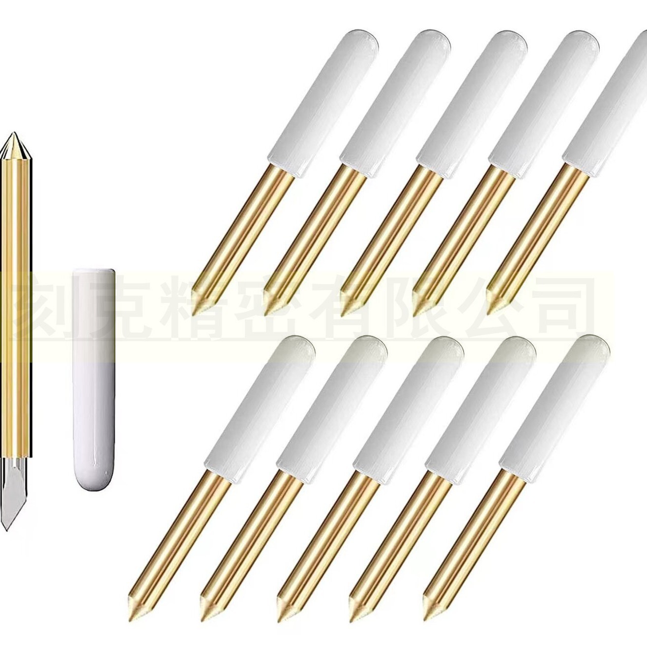 Cross-border gold engraving knife with golden handle Explore Air deep cutting Roland blade hard alloy engraving and cutting details Picture