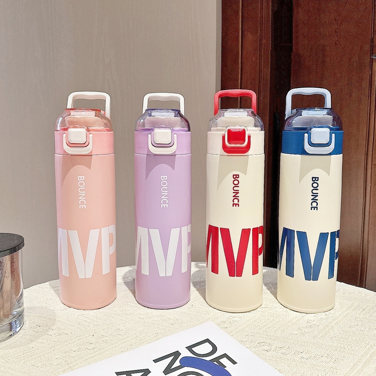 316 stainless steel insulated cup, high appearance level, simple water cup for men and women with tea strapping, portable and bouncy drinking water pot details Picture