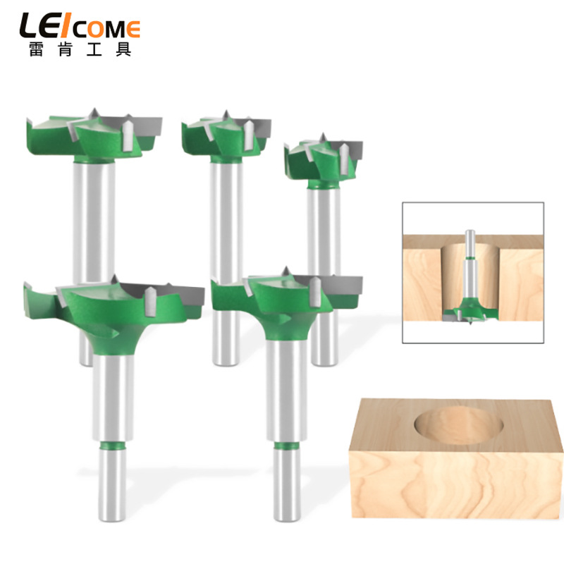 Reken three-blade flat-wing wood drill, woodworking hole opener, woodworking milling cutter, machine tool, wood board reamer, drill bit for hole drilling full figure