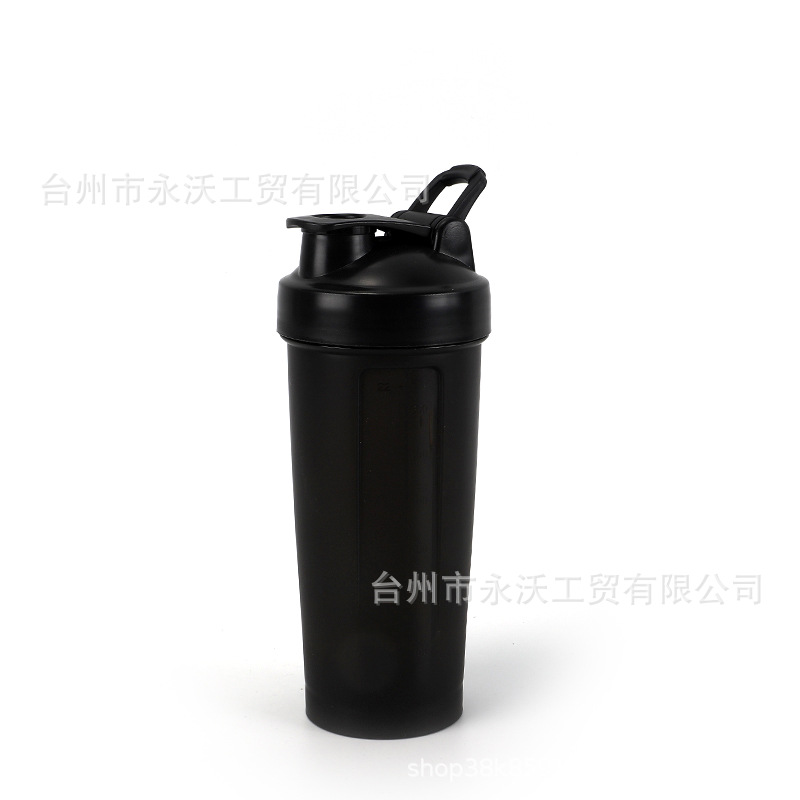 600ML shaker cup, fitness water cup, protein powder milkshake cup, plastic mixing cup, double-sided printed gift cup Item Picture