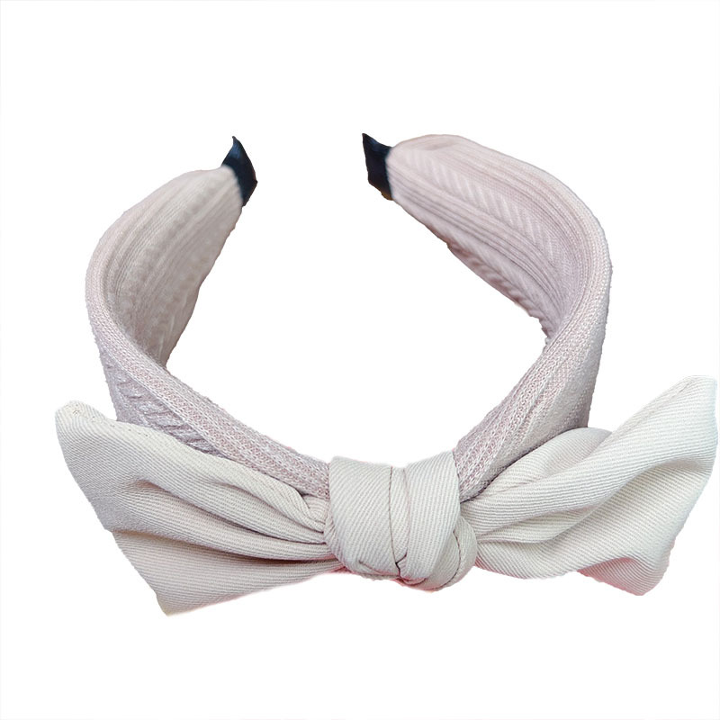 Simple rabbit-ear hair band for women, new summer high top hair tie, hair clip, adult bow, hair hole headband and headwear Item Picture