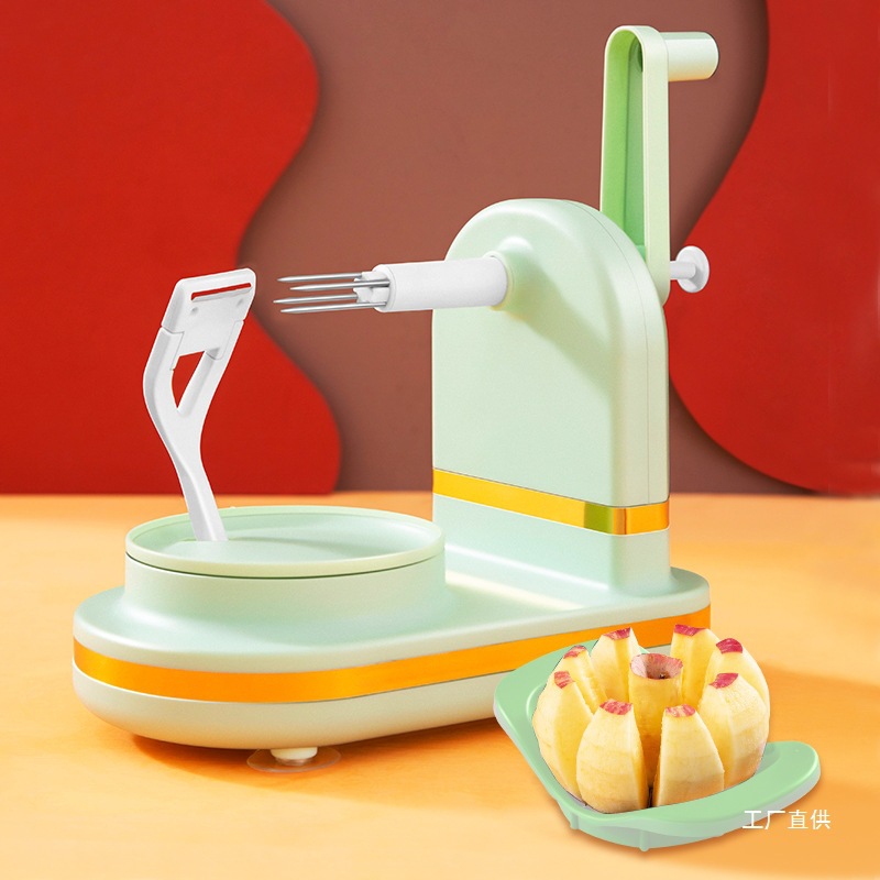 Apple peeler, hand-cranked apple peeler, fruit peeler knife, fruit divider, eight-pole pear peeler full figure