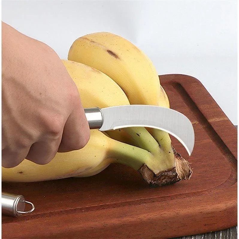 Stainless steel small scythe, small sickle, banana knife, vegetable cutter, pineapple cutter, fruit knife, jackfruit knife, leek cutter Application Scenario