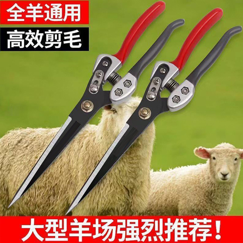 High-end new SK-5 steel large spring scissors, pure handcrafted scissors, rabbit fur manual scissors, wool scissors details Picture