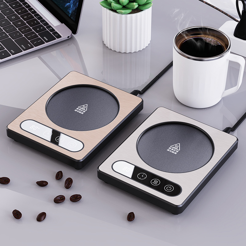 Convenient heating coaster, office desktop coffee and milk heating wonder, adjustable temperature, heating smart coaster Application Scenario