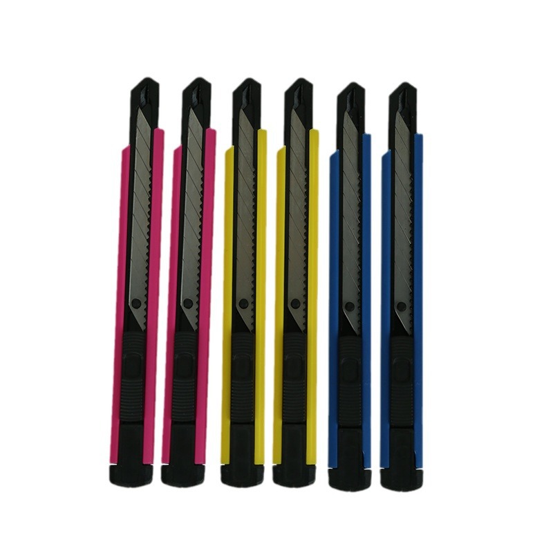 9mm small utility knife, film coating, engraving utility knife, detachable office supplies, student stationery, hand knife in stock Item Picture