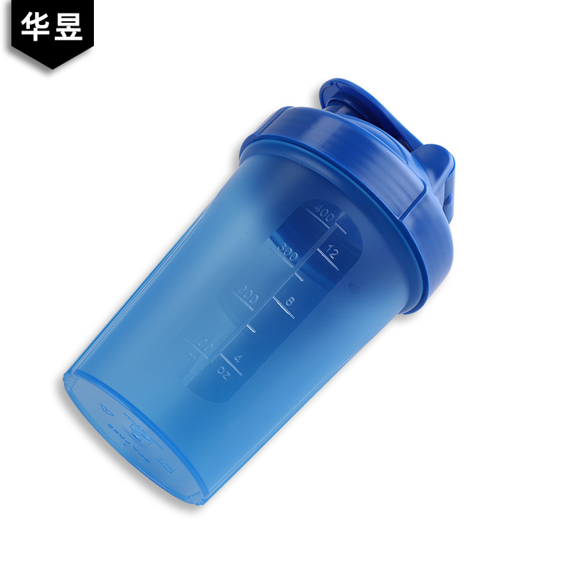 Shaker cup 400ml sports water cup wholesale plastic water cup Fitness milkshake mixing cup Protein powder shaker cup Specification drawing