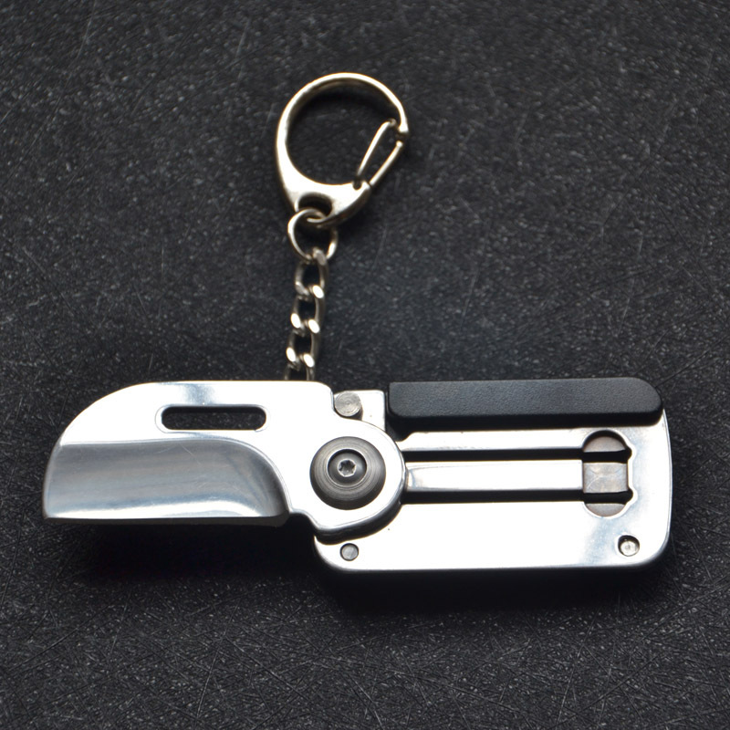 Multi-functional mini knife with screwdriver, folding knife, stainless steel dog brand knife, military brand knife, outdoor EDC small tools Specification drawing