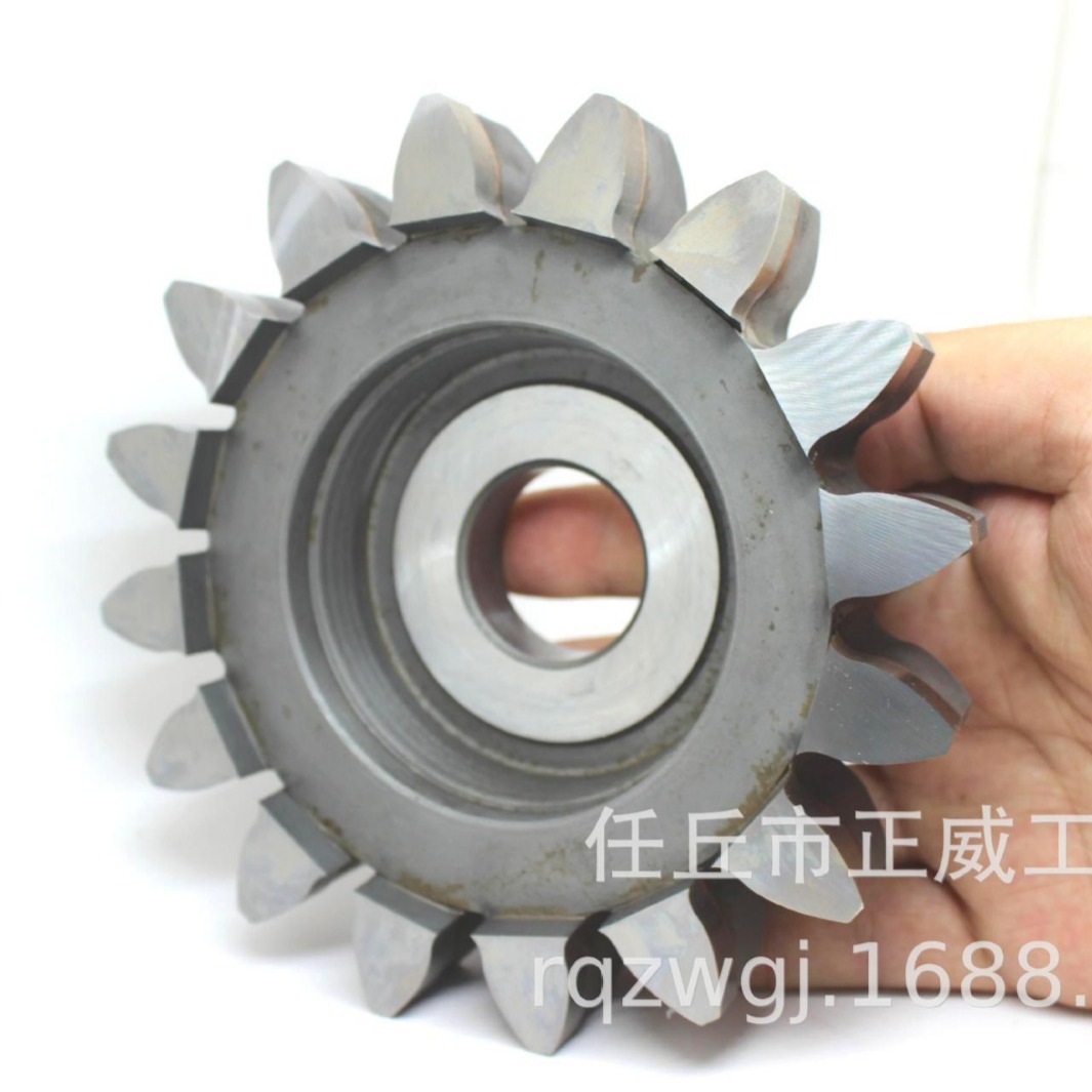The non-standard alloy head of the alloy-inlaid bowl-shaped gear shaping knife has a fast production period, which is determined by the workpiece full figure