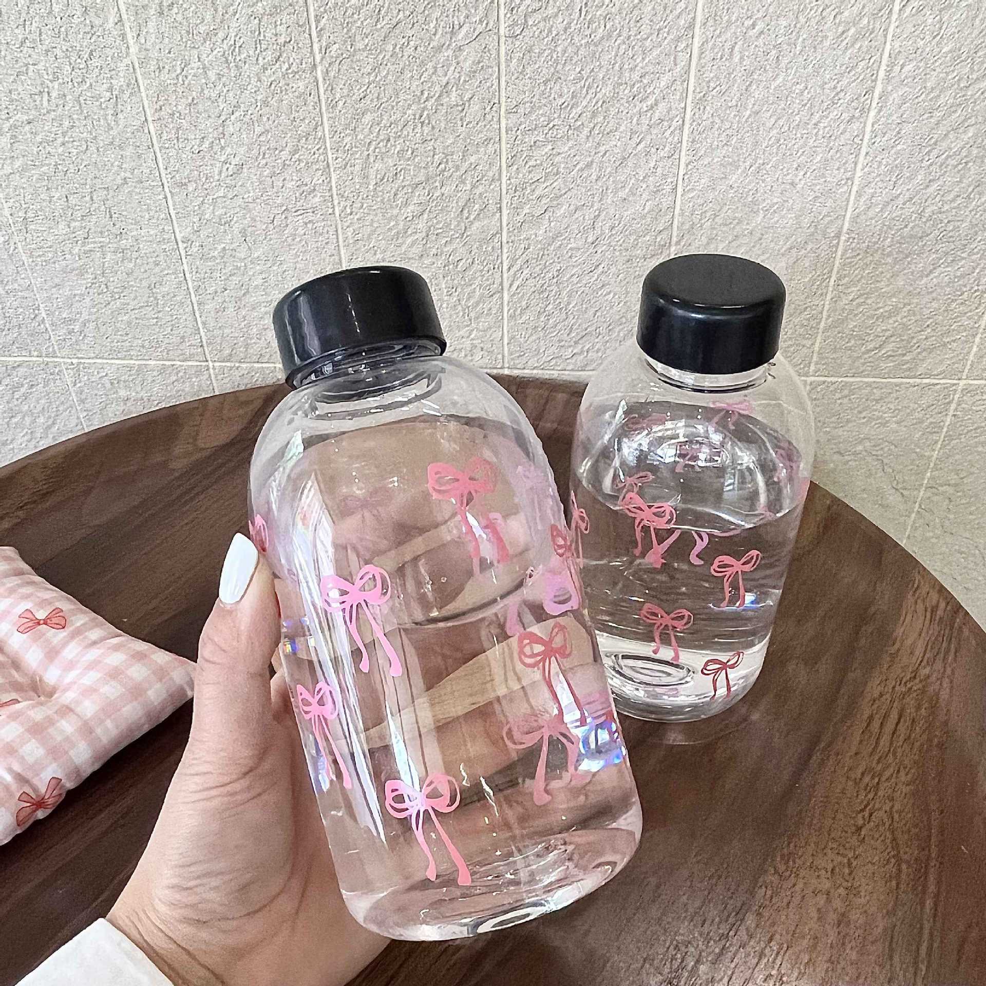 The new summer ins big fat plastic cup is cute and has a high level of appearance. The bow water cup is a portable water cup for female office workers Specification drawing