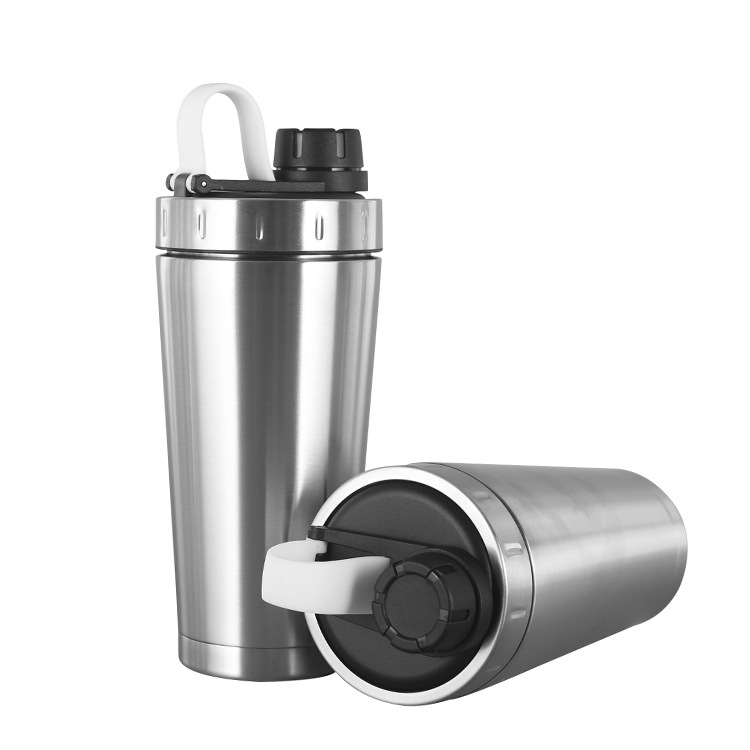 700ml double-layer stainless steel insulated cups, sports shaker cups, winter outdoor products, black shaker cups are available in stock Specification drawing