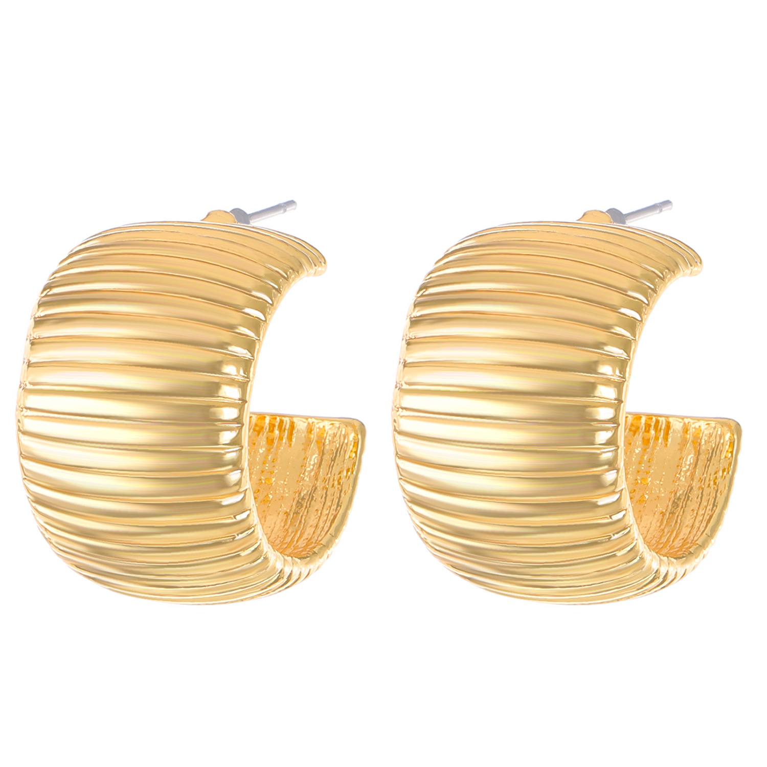 Cross-border new geometric heart-shaped earrings, women's ins style, European and American creative design heart-shaped stud earrings, fashionable earrings wholesale Item Picture