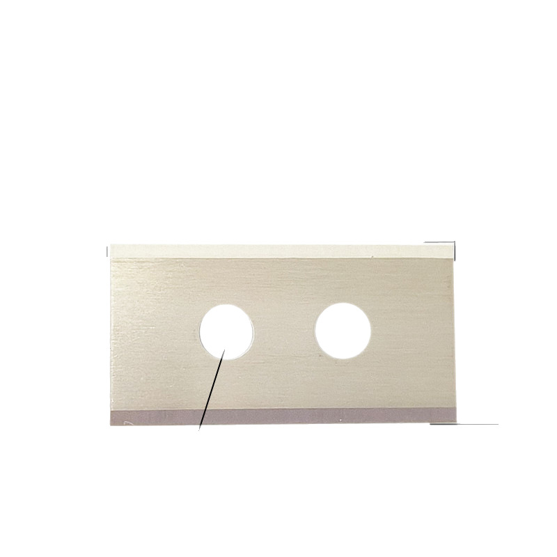 Fankai lawn mower blade 36.2*18*0.9mm double-hole grass cutting and bending blade for garden lawn mowers Item Picture