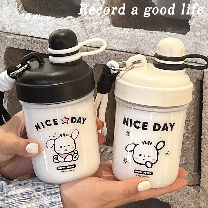 Large capacity water cup, high appearance level, portable cup, direct drinking cup, Sanrio, cute Hello Kitty, Pacha dog, female student full figure