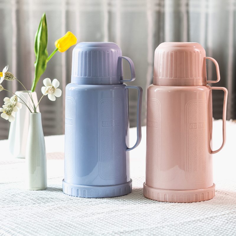 Thermos flask, large-capacity household hot water flask, portable hot water bottle, student dormitory thermos flask, hot water bottle, glass inner liner Specification drawing