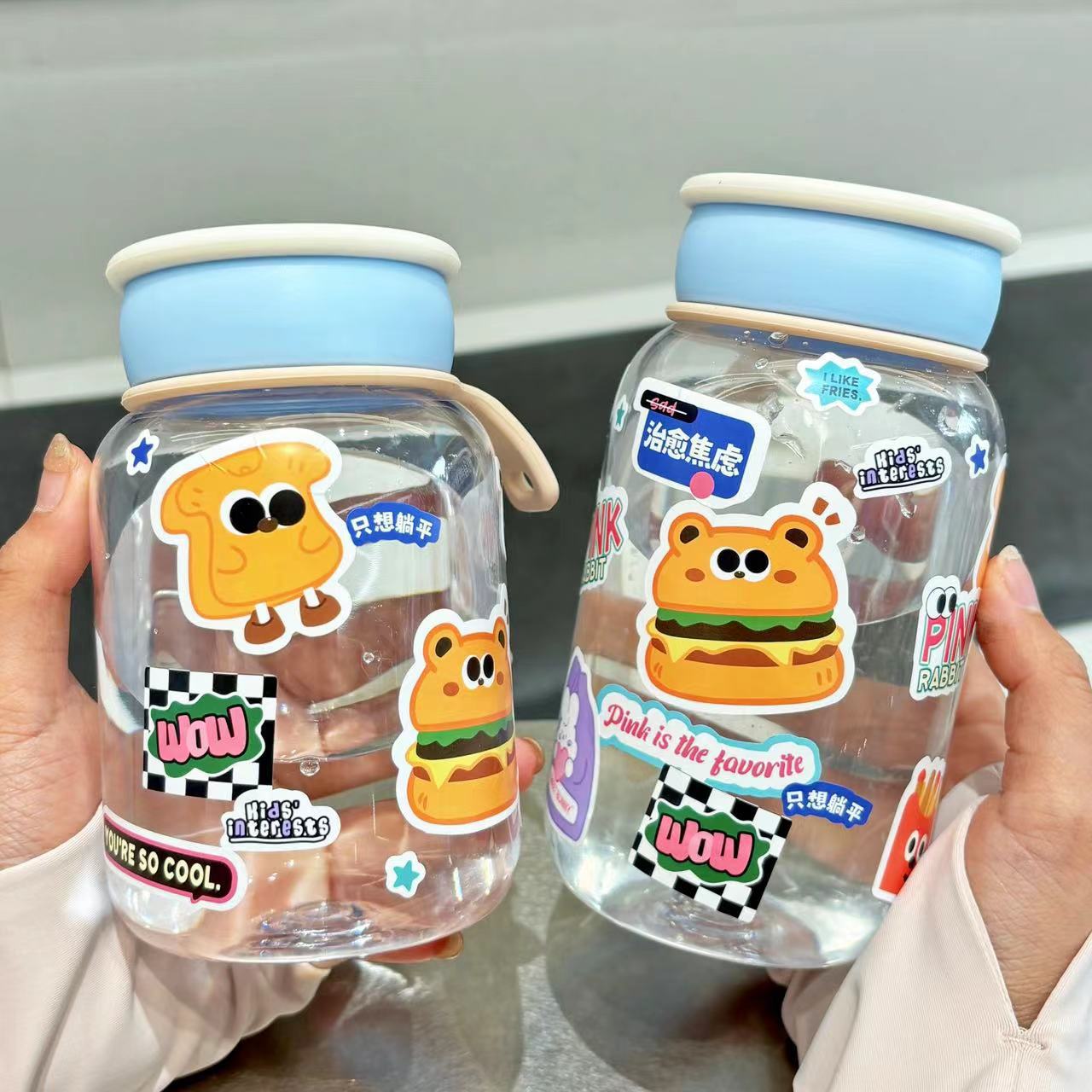 New milk plastic cups for summer 2024, high appearance level water cups for boys, girls, students, cartoon children, and ins style cups Application Scenario