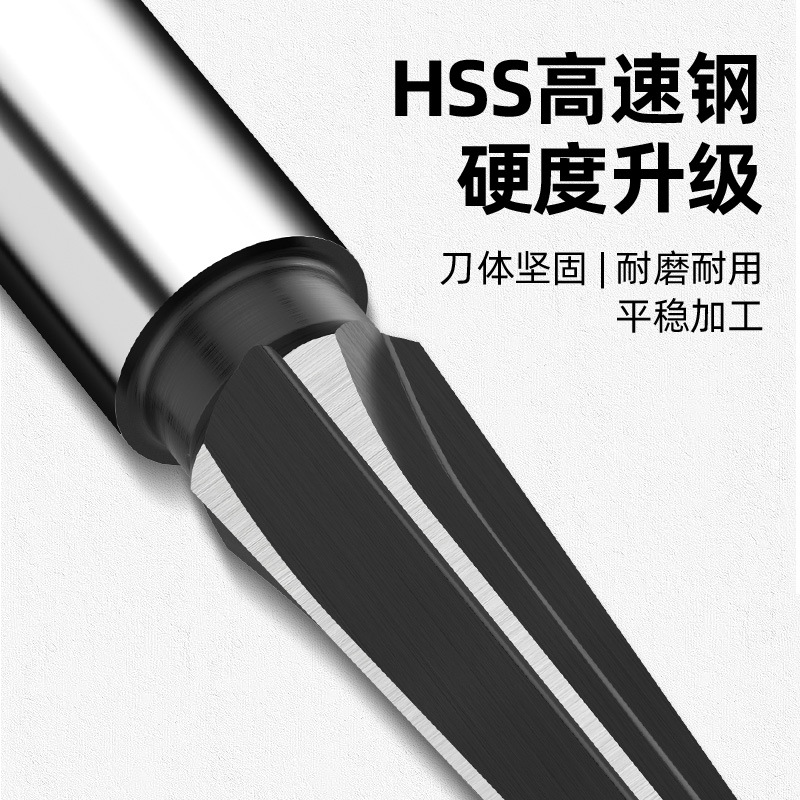 LAN Sheng conical reamer, hand reamer, woodworking hole opening wonder, alloy chamfering, high-speed steel conical cutter drill bit Specification drawing