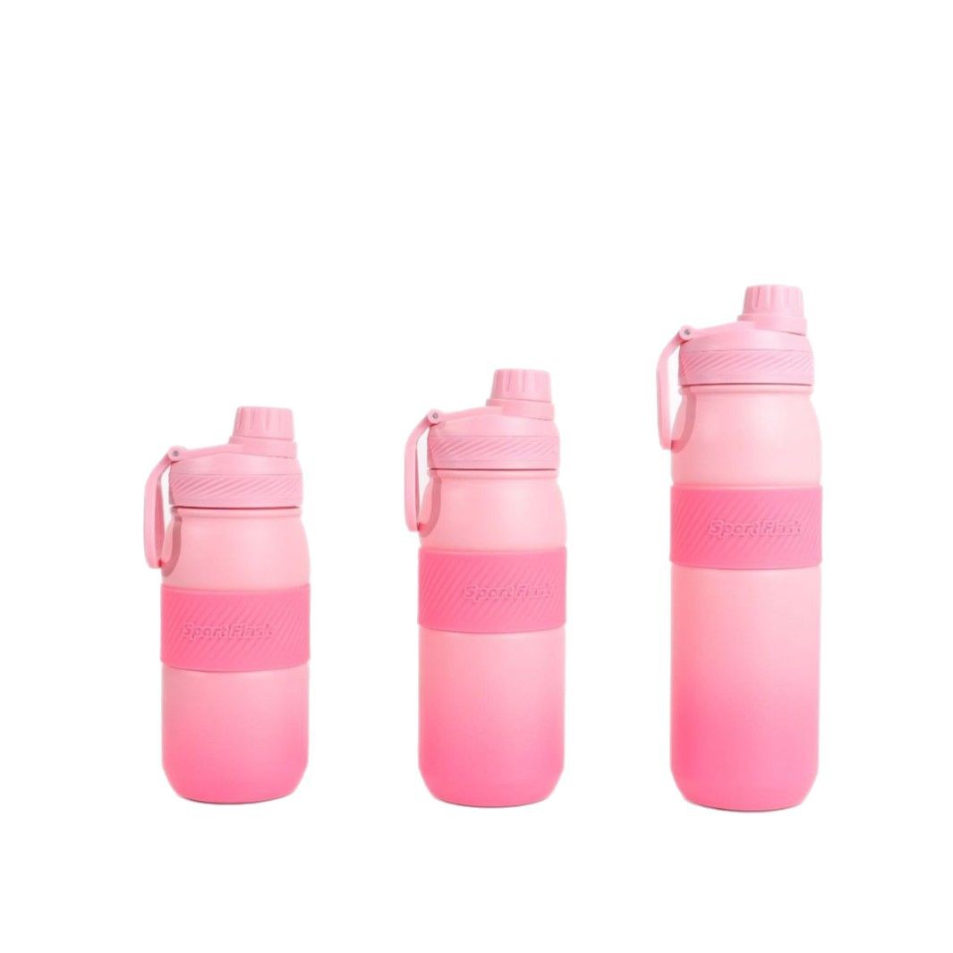 New cross-border outdoor silicone gradient space pot, 304 stainless steel vacuum insulated cup, convenient outdoor sports water Item Picture