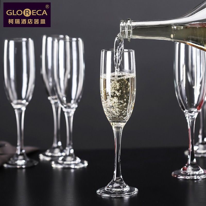 【 Factory Direct Delivery 】 Champagne glasses, tulip glasses, white wine glasses, sparkling wine glasses with logo printing, one-piece consignment details Picture
