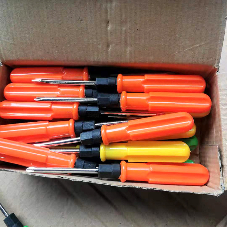 Three dual-purpose screwdriver sets of large, medium and small, single-head and cross-head magnetic dual-purpose screwdrivers details Picture
