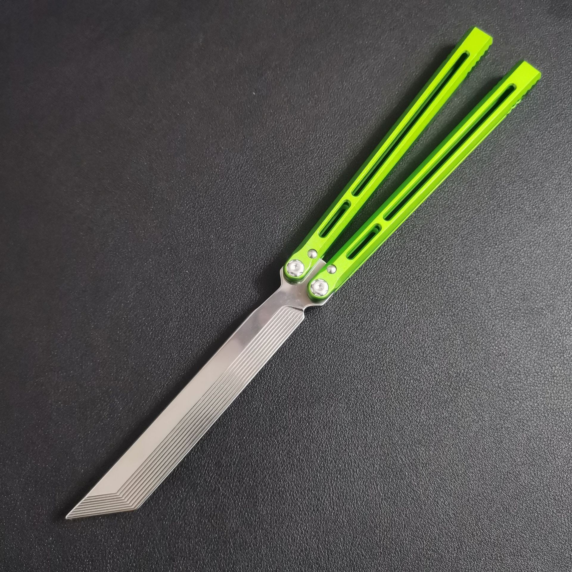 Outdoor telesto butterfly knife fork unedged Training swing multi-functional folding knife all-in-one toy edc undefined