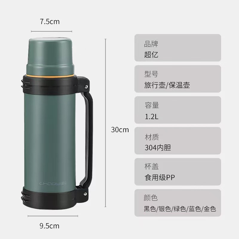 Large-capacity 304 stainless steel insulated water bottle, outdoor car, household water cup, portable insulated cup, travel insulated water bottle Application Scenario