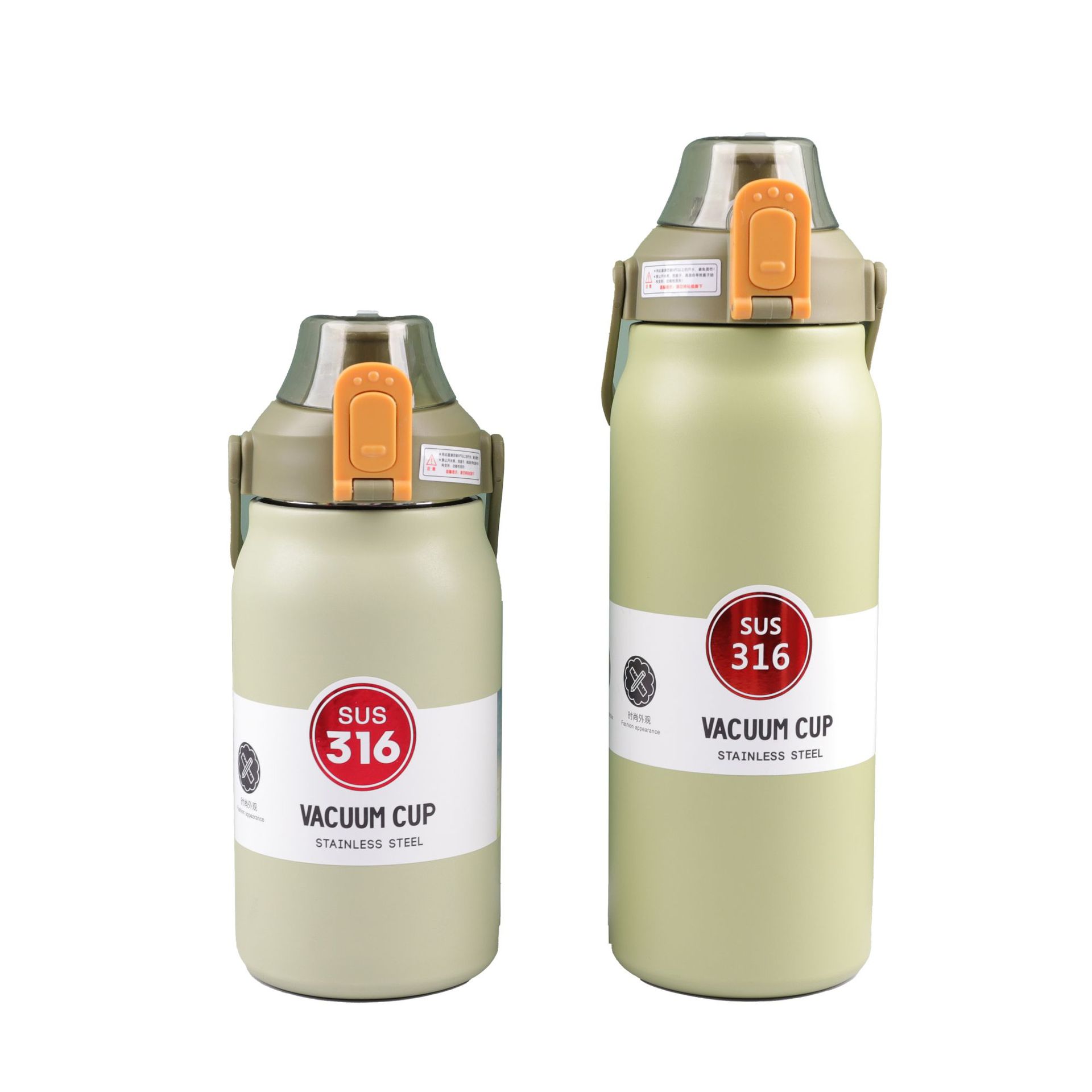 316 stainless steel insulated cup, portable water bottle, large-capacity sports water bottle, portable bouncing lid water bottle manufacturer wholesale Item Picture