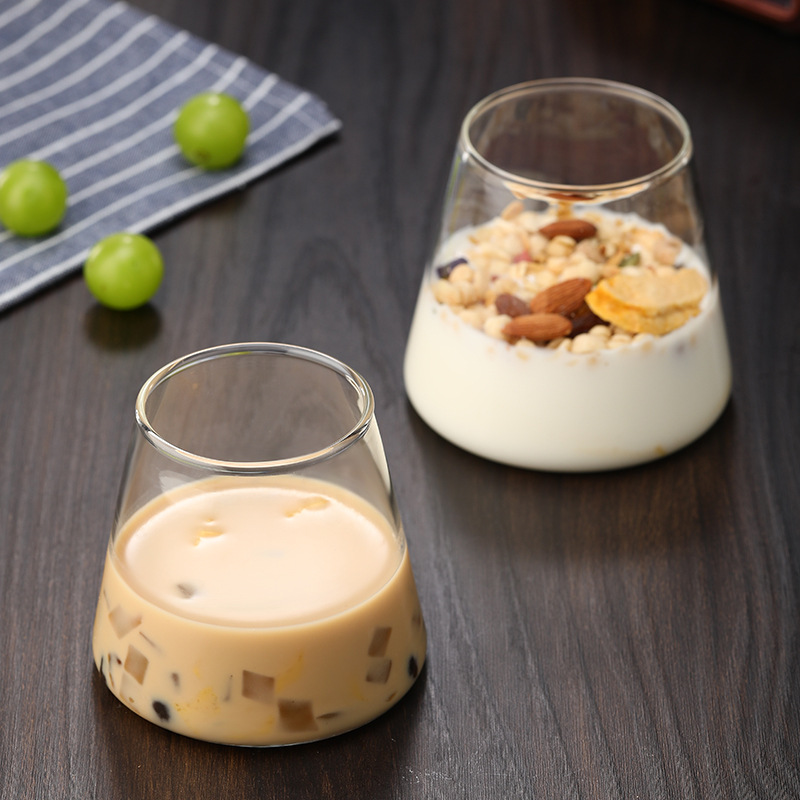 Whisky beer mug, popular breakfast milk cup, Instagram creative Mount Fuji ice cream cup, glass cup Application Scenario