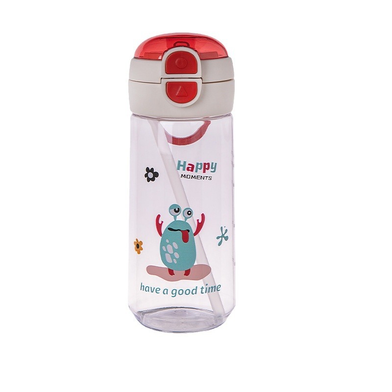 New double-spout water cup, high appearance level, portable plastic cup, special summer straw cup for children to go to school, travel cup Item Picture