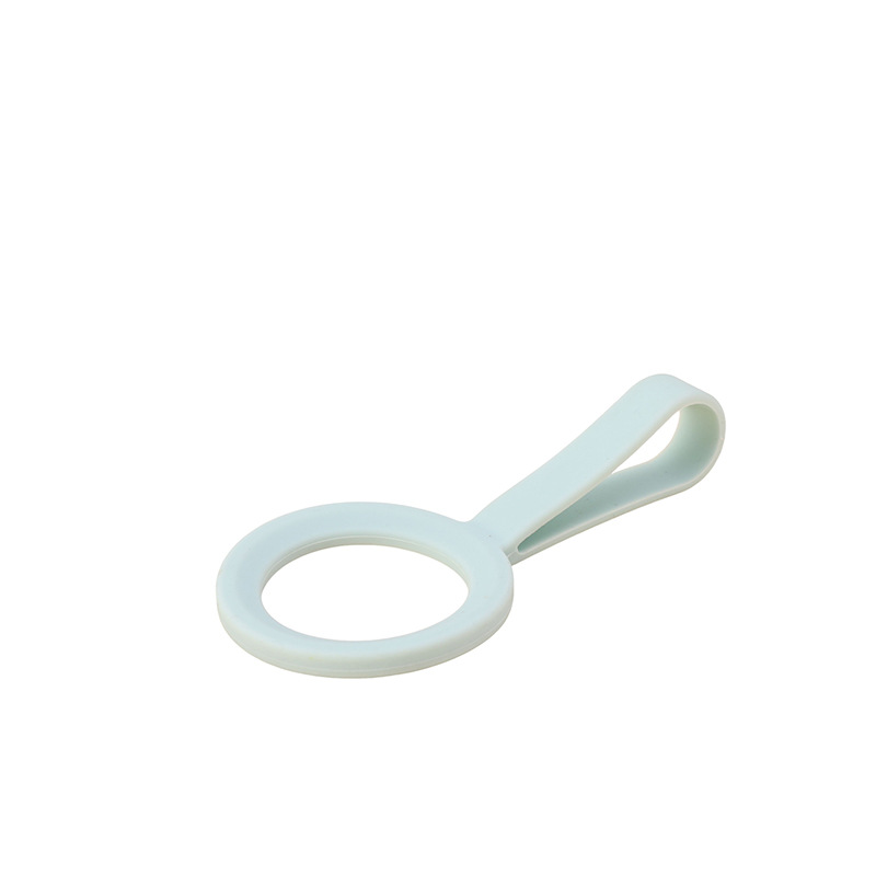 Portable water cup handle rope for mountain climbing and outdoor use, elastic small-mouthed bottle, insulated cup, silicone handle, small water cup accessory Item Picture